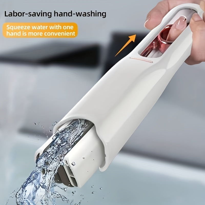 Portable Self-Squeeze Mini Mop Hands-Free Sponge Cleaner