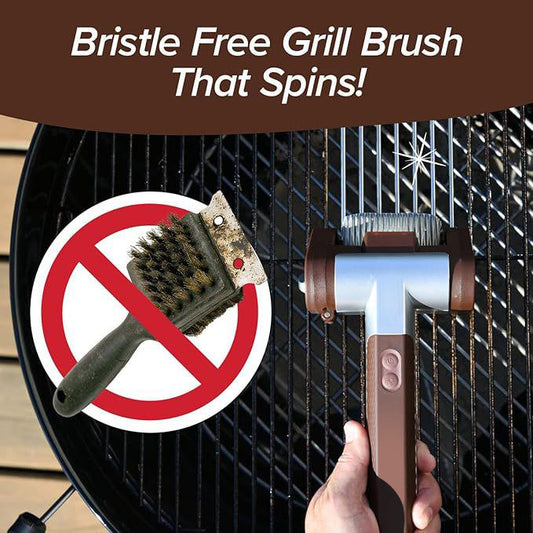 Bristle-Free Electric Grill Brush, 350 RPM