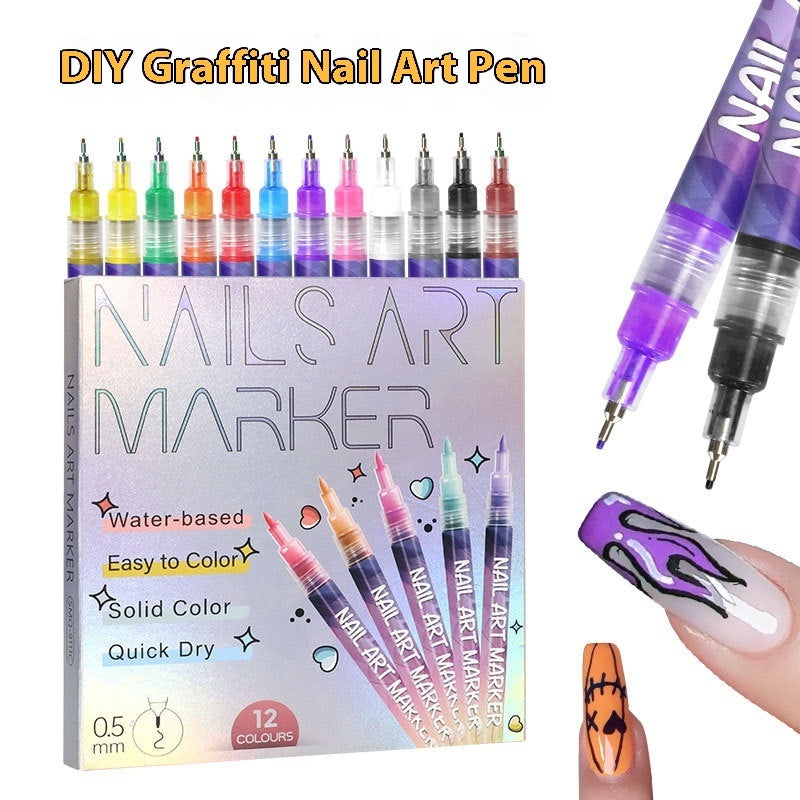 Nail Art Pens for Beginners: Draw Salon Designs at Home