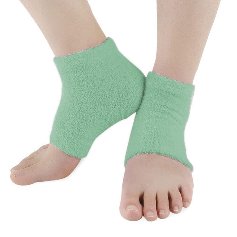 Moisturizing Gel Heel Socks Feather Yarn Anti-Chapping