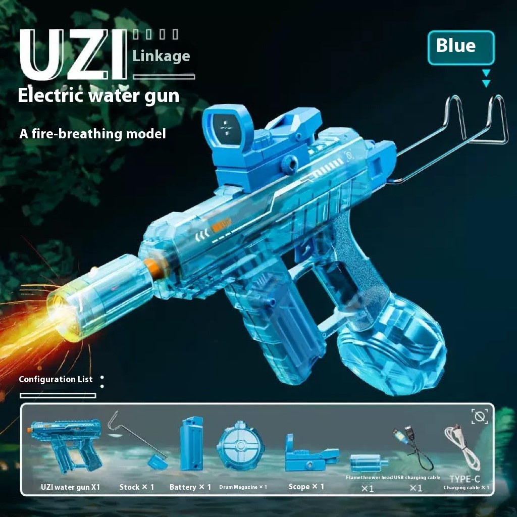 Electric Water Gun with Fire Light Effect