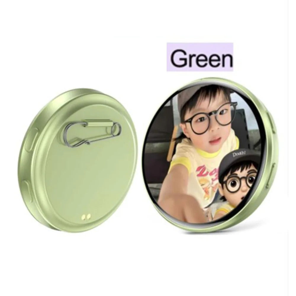 Digital Display Badge, Plays GIFs & Video - Black - Shehealth