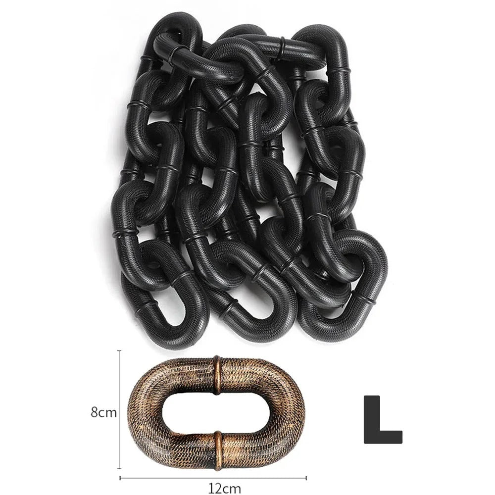 Giant Chain Dog Leash: Zero-Weight Prop