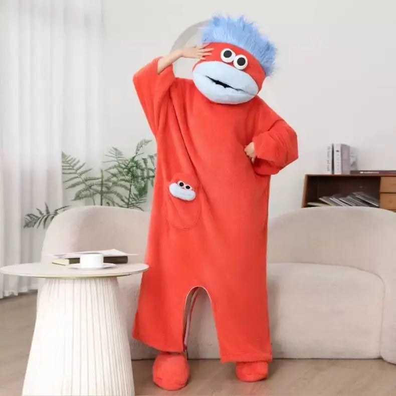 Big Mouth Monster Onesie, Dopamine Sleepwear