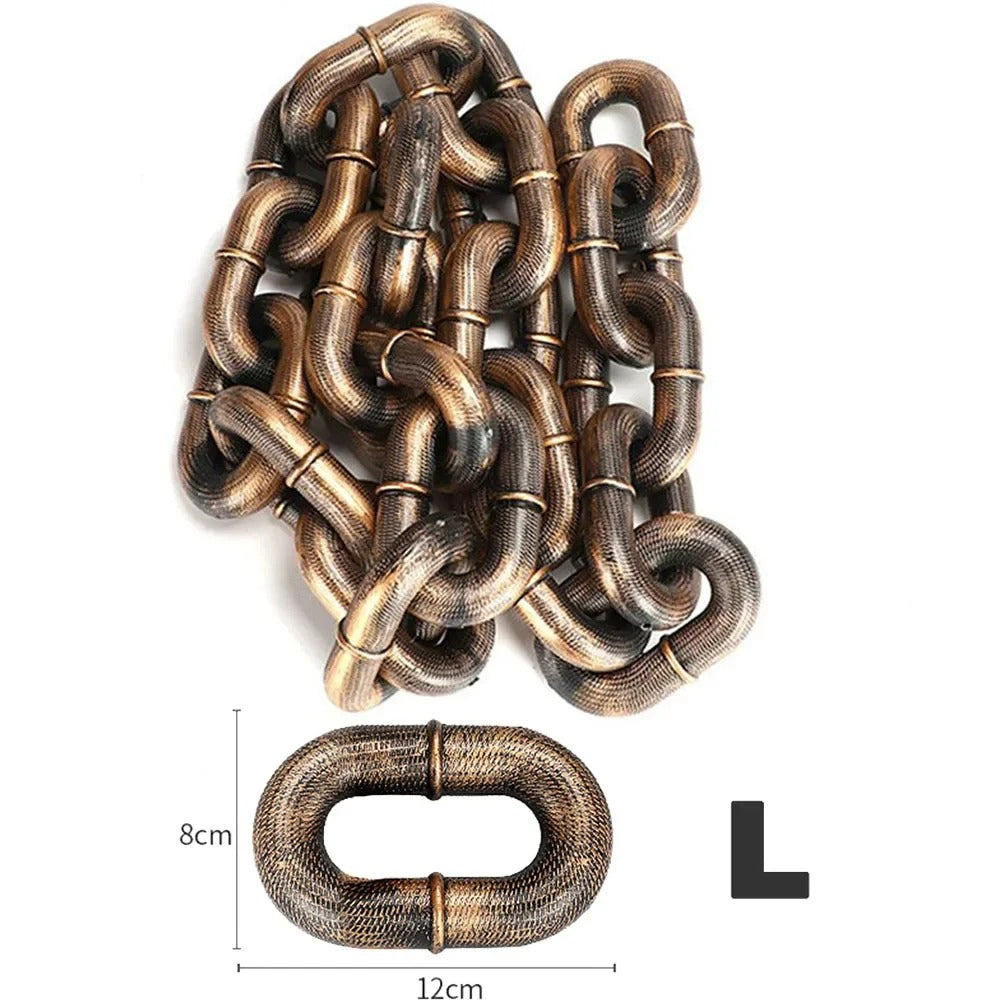 Giant Chain Dog Leash: Zero-Weight Prop