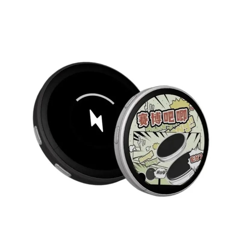 Digital Display Badge, Plays GIFs & Video - Black - Shehealth