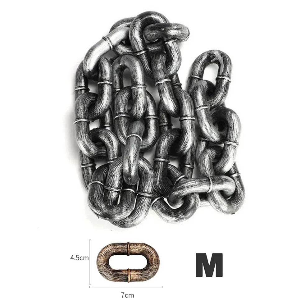 Giant Chain Dog Leash: Zero-Weight Prop