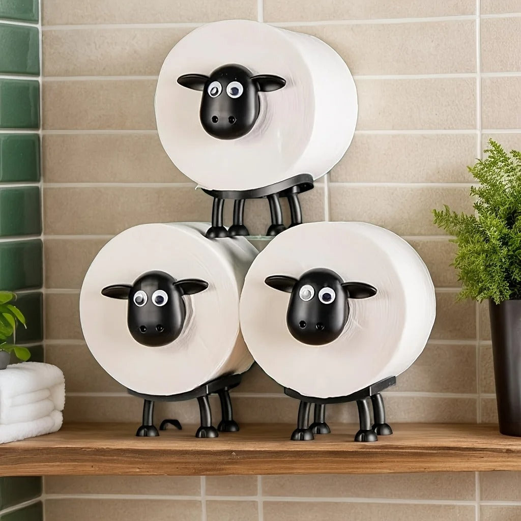 Funny Sheep Toilet Paper Holder - Black / 1PC - Shehealth
