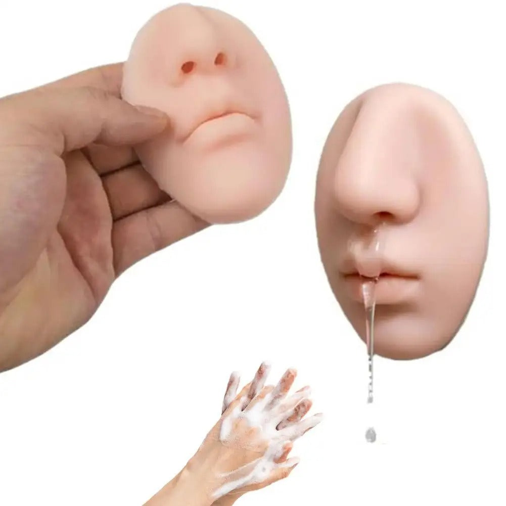 Nose Soap Dispenser That Oozes From a Nostril