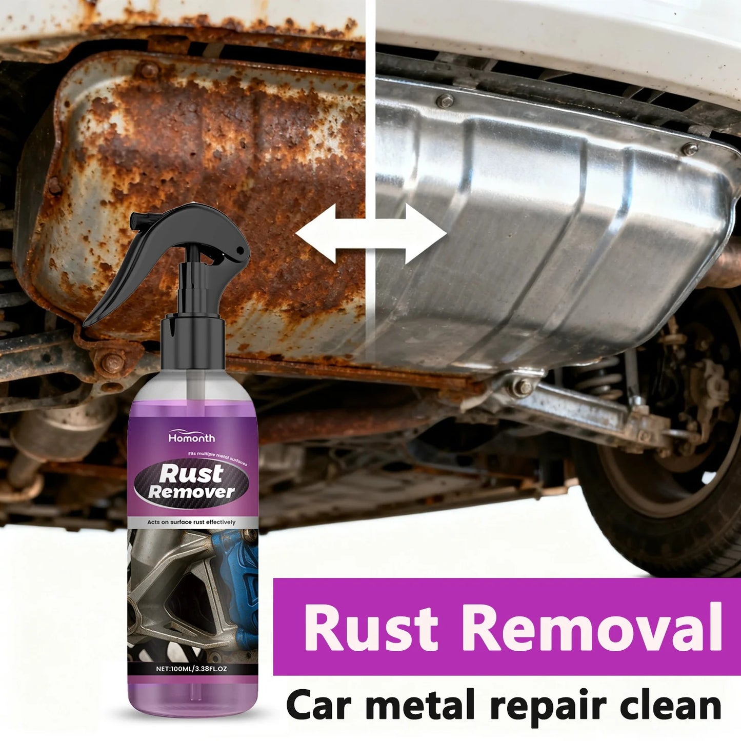 Rust Remover Spray, Dissolves & Protects Metal