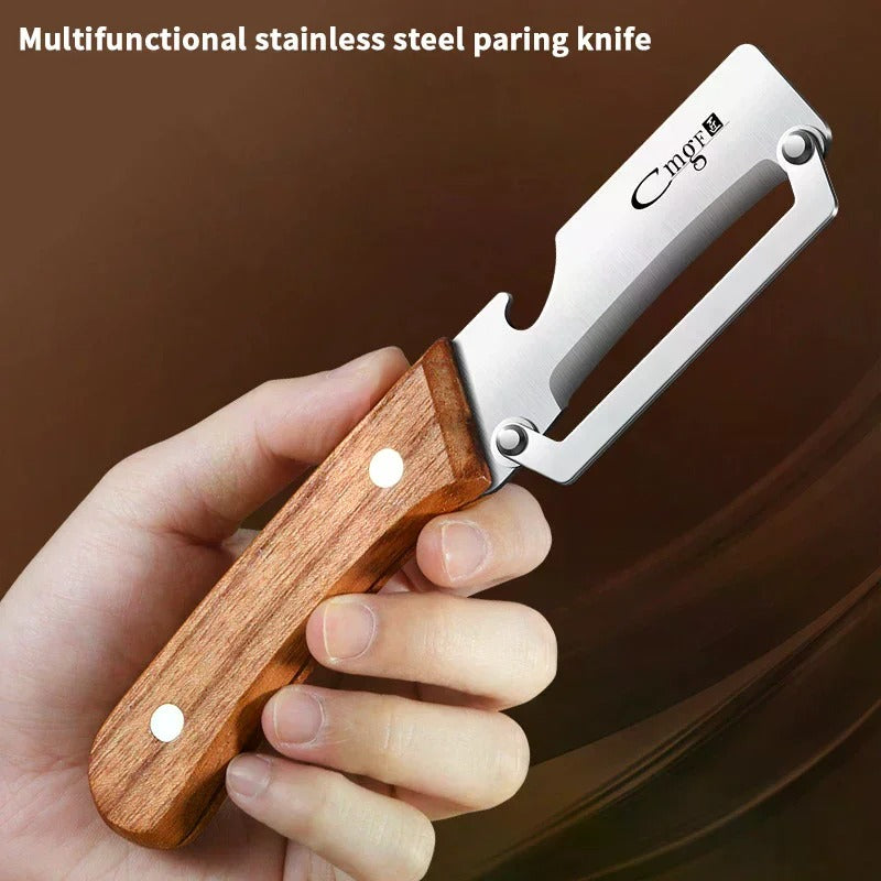 Stainless Steel Peeler With Bottle Opener