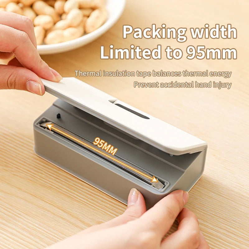Rechargeable Mini Bag Sealer, 6-Speed Digital Press