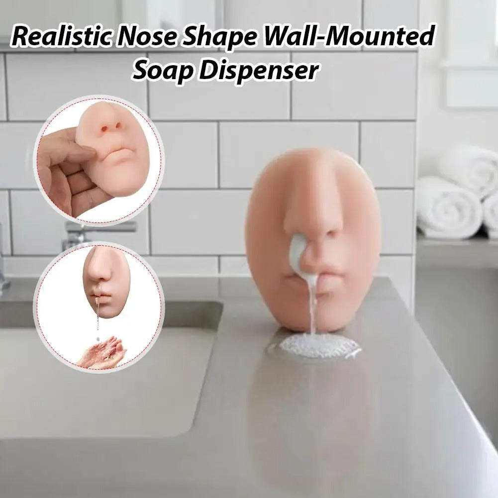 Nose Soap Dispenser That Oozes From a Nostril