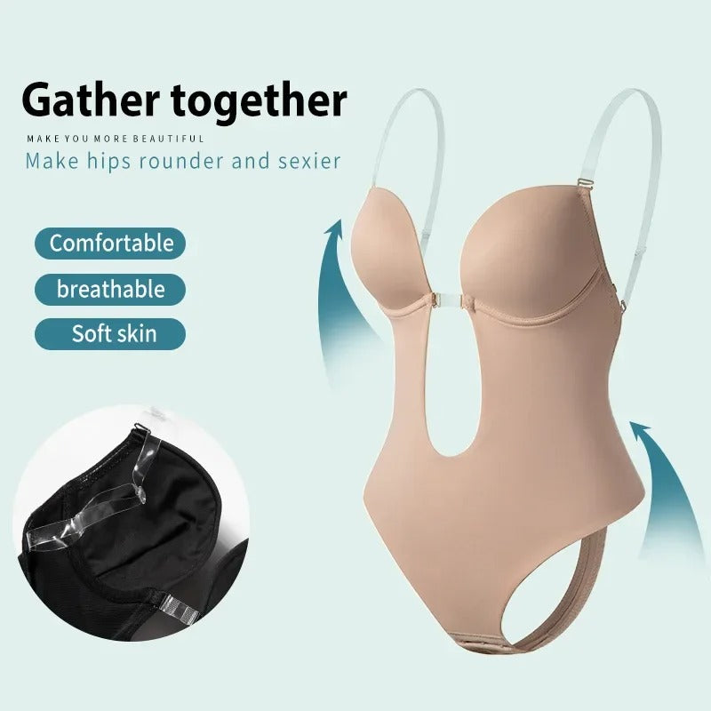 Backless Shapewear Bodysuit 360 Invisible Lift