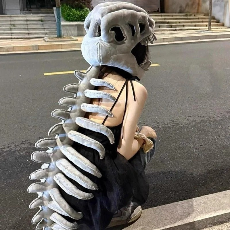 Dinosaur Skeleton Headgear That Stops Every Room