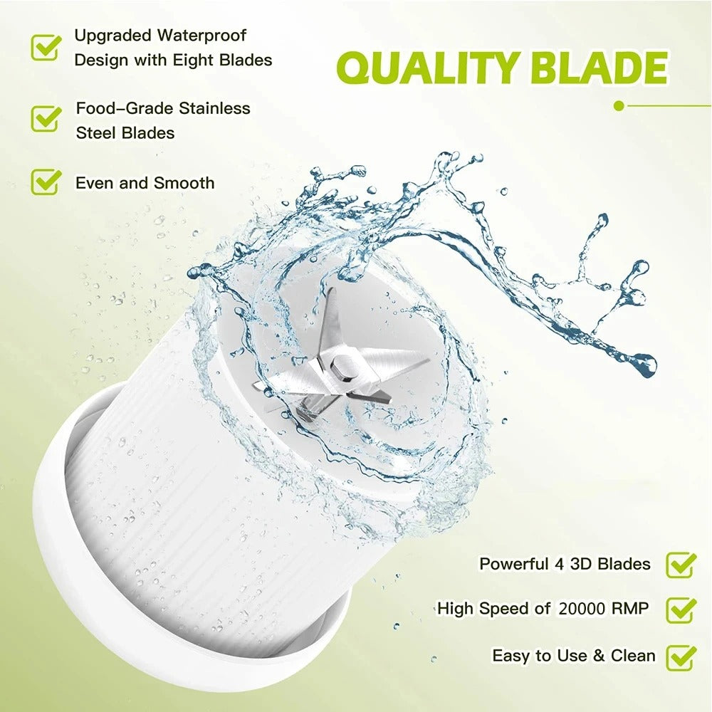 Portable Blender for Smoothies | 6-Blade Fresh Juicer Cup