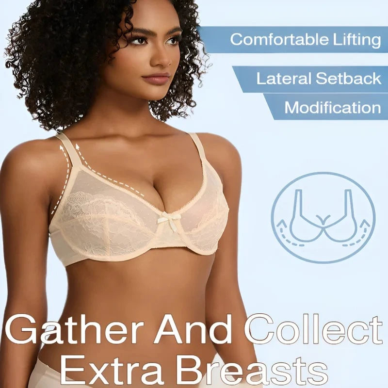 Minimizer Bra, Full Coverage Everyday Support - 34C / Black - Shehealth