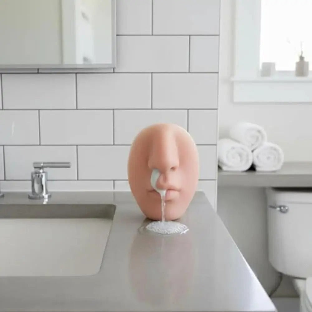 Nose Soap Dispenser That Oozes From a Nostril