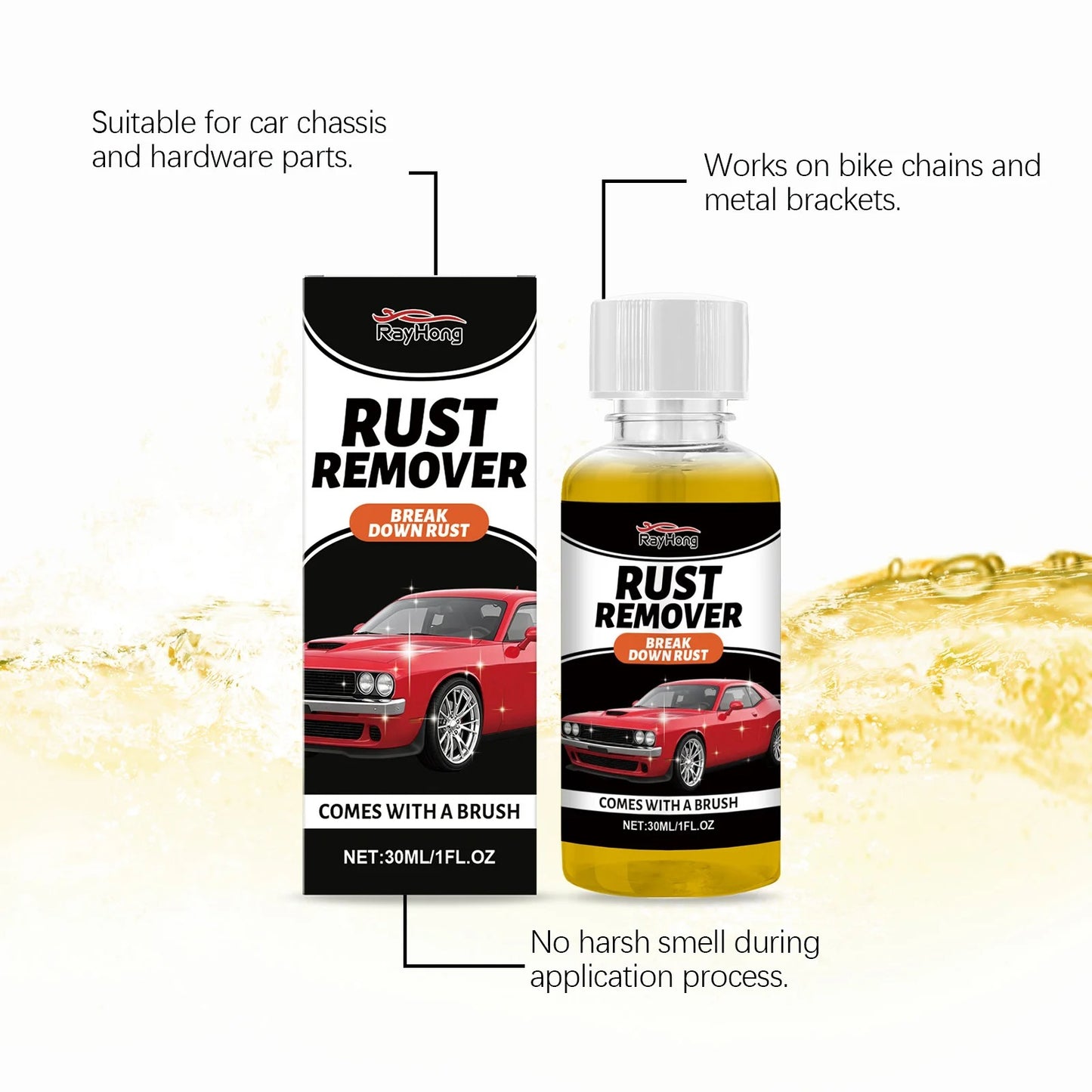 Rust Remover for Metal, Works in Minutes