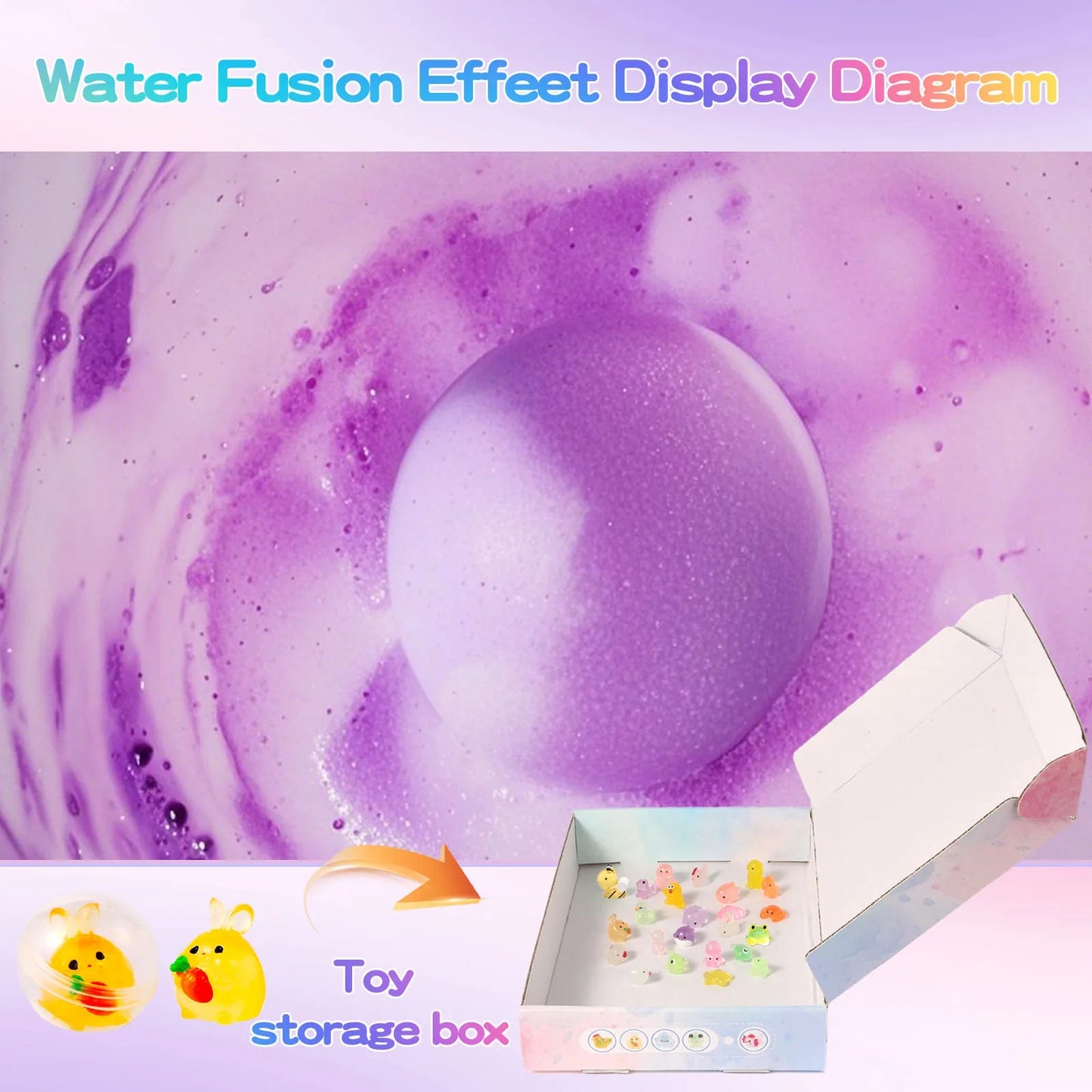 Bath Bombs for Kids with Toy Inside - 24 Pack