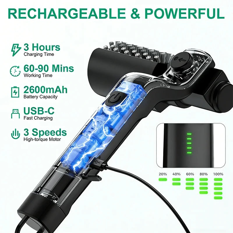 Electric Grill Brush, Rotary Wire Clean