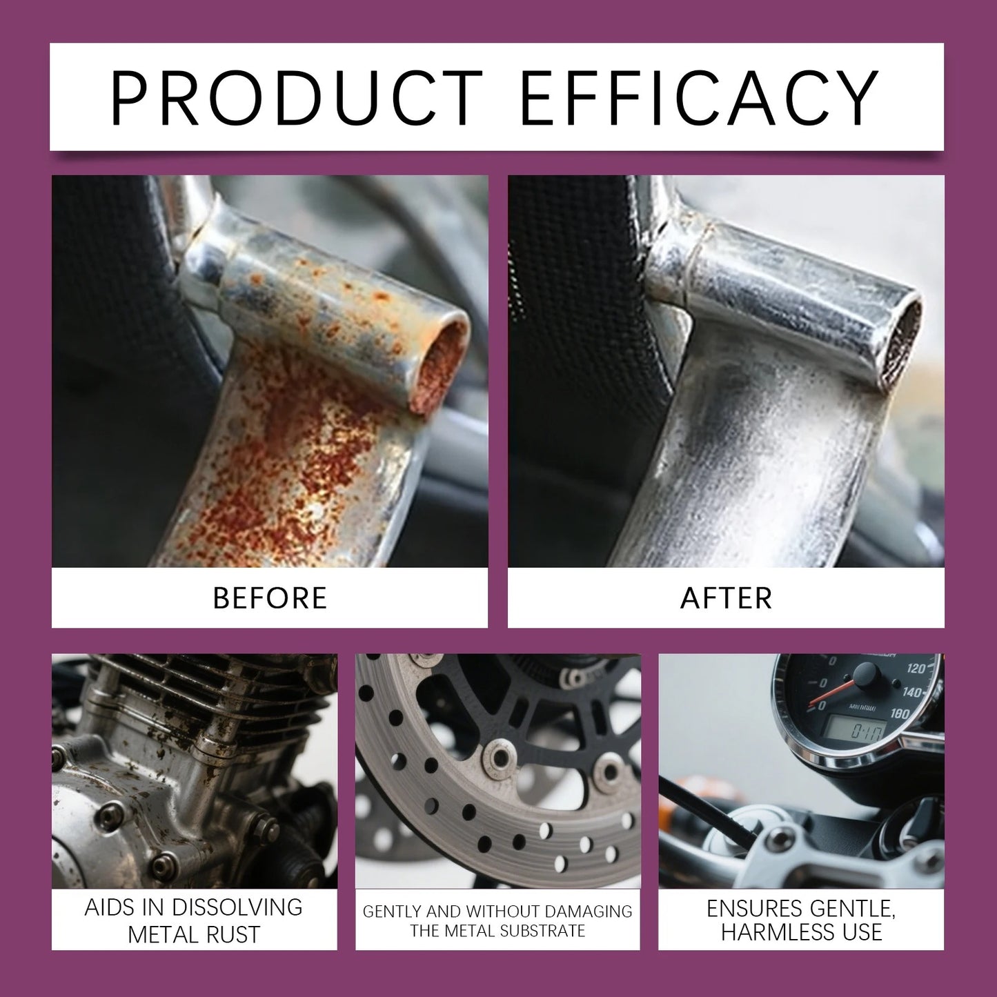 Rust Remover Spray, Dissolves & Protects Metal