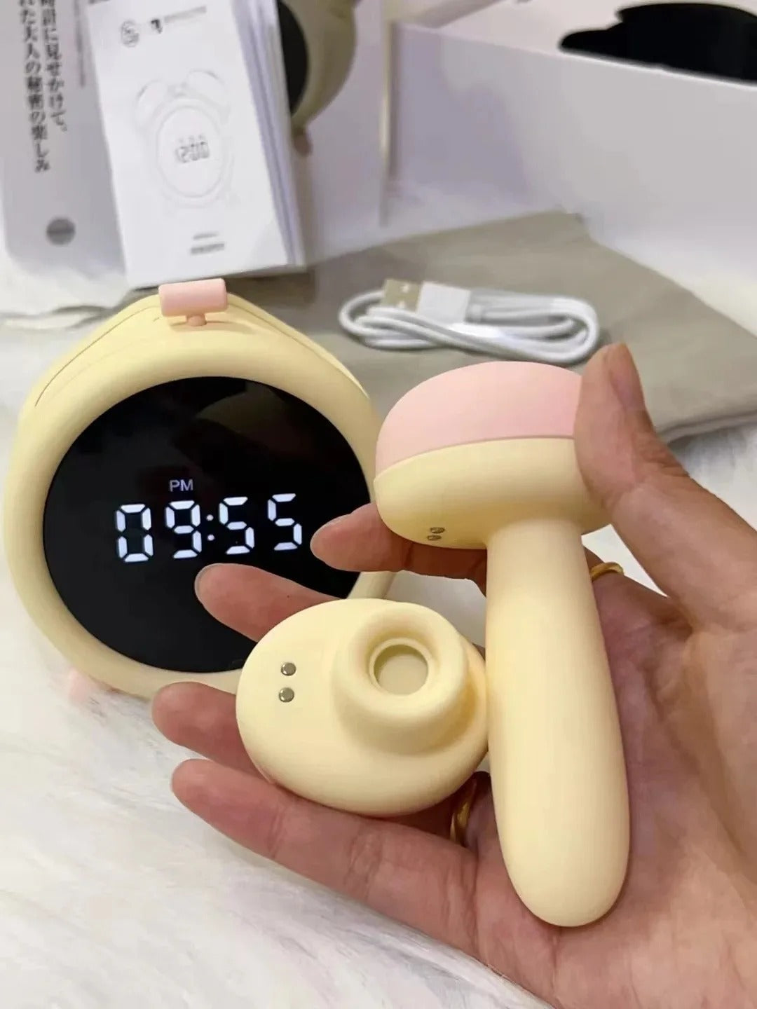 Discreet Alarm Clock Vibrator: Hidden Sucking
