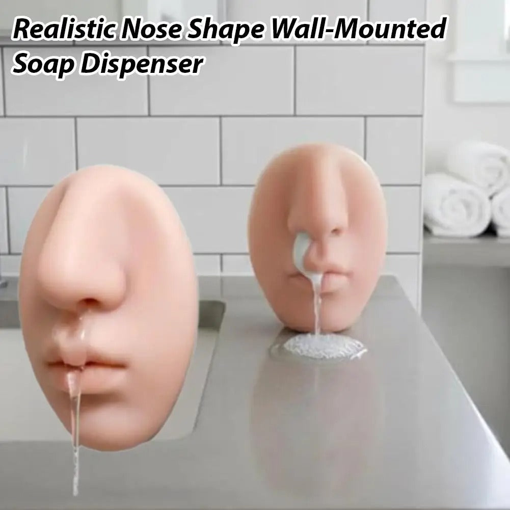 Nose Soap Dispenser That Oozes From a Nostril