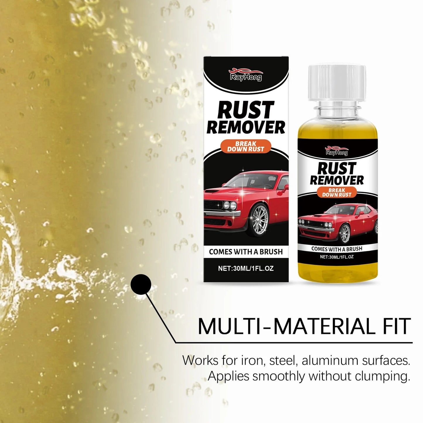 Rust Remover for Metal, Works in Minutes
