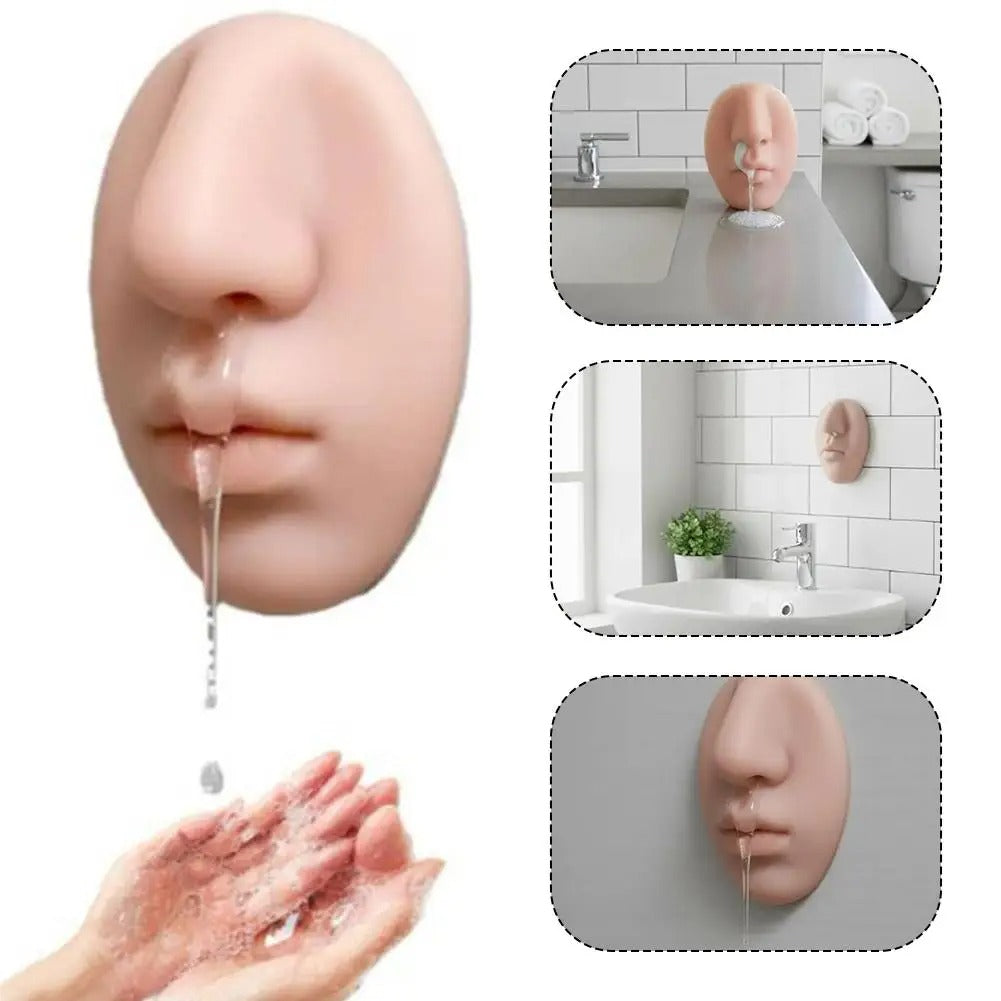 Nose Soap Dispenser That Oozes From a Nostril