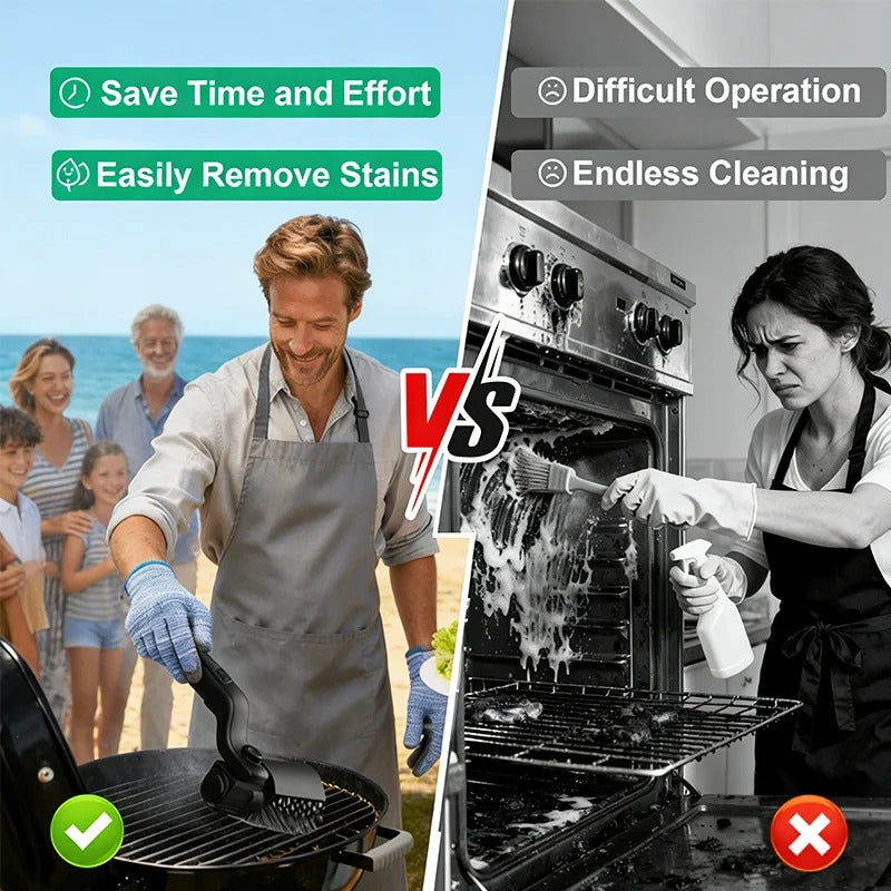 Electric Grill Brush, Rotary Wire Clean