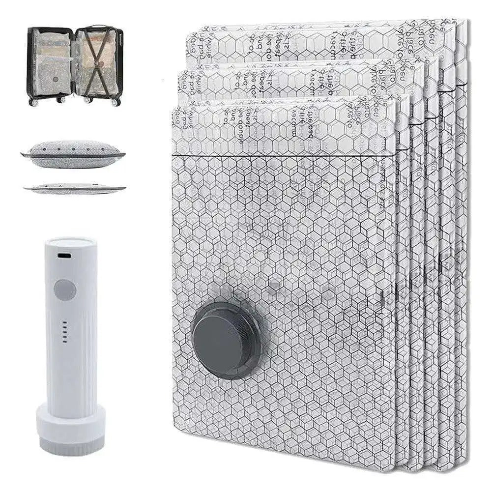 Travel Vacuum Bags With Cordless Pump