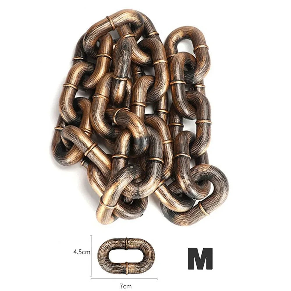 Giant Chain Dog Leash: Zero-Weight Prop
