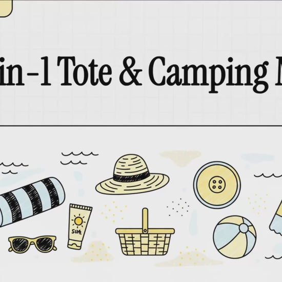 2 in 1 tote and camping mat