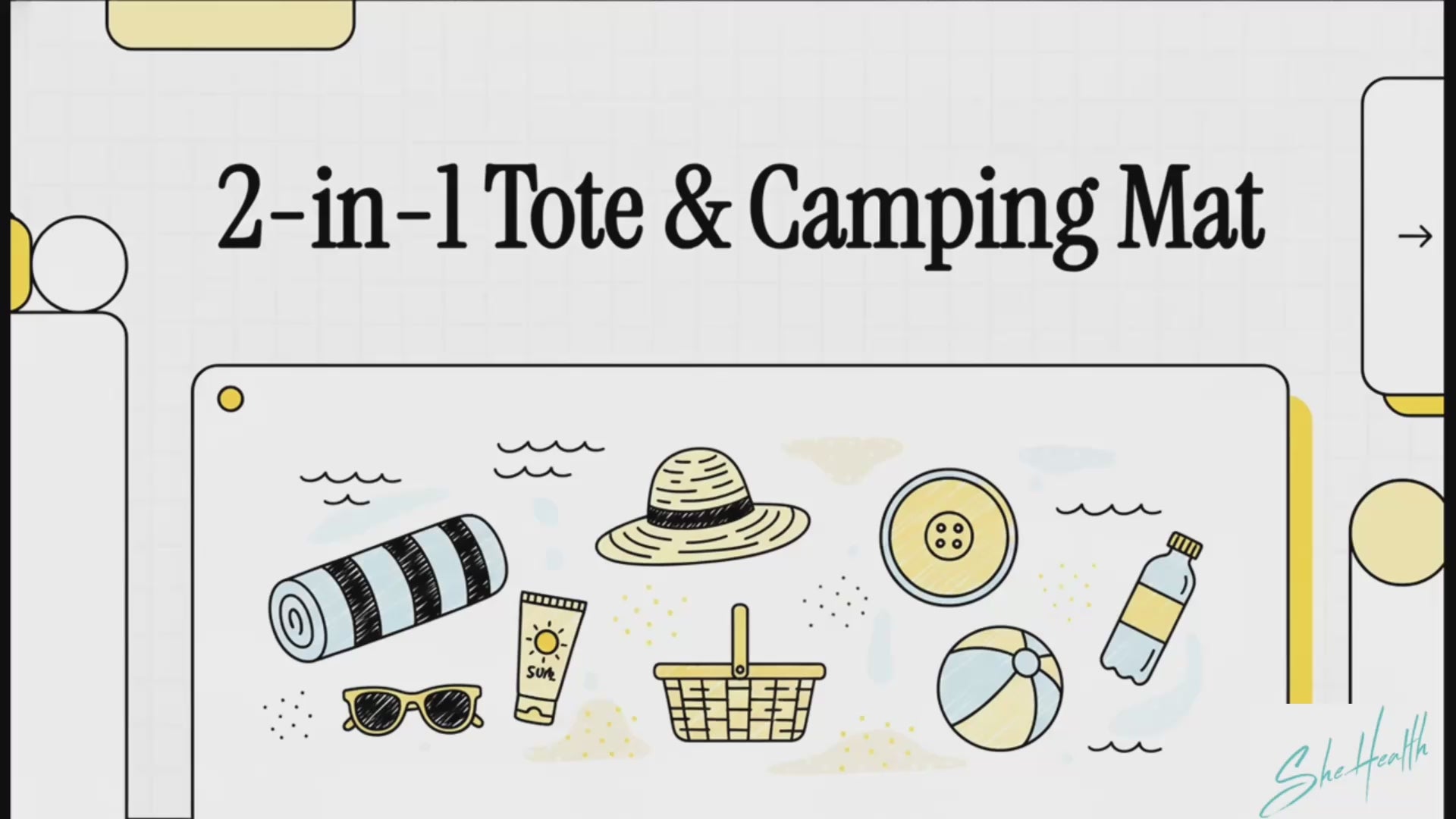 2 in 1 tote and camping mat