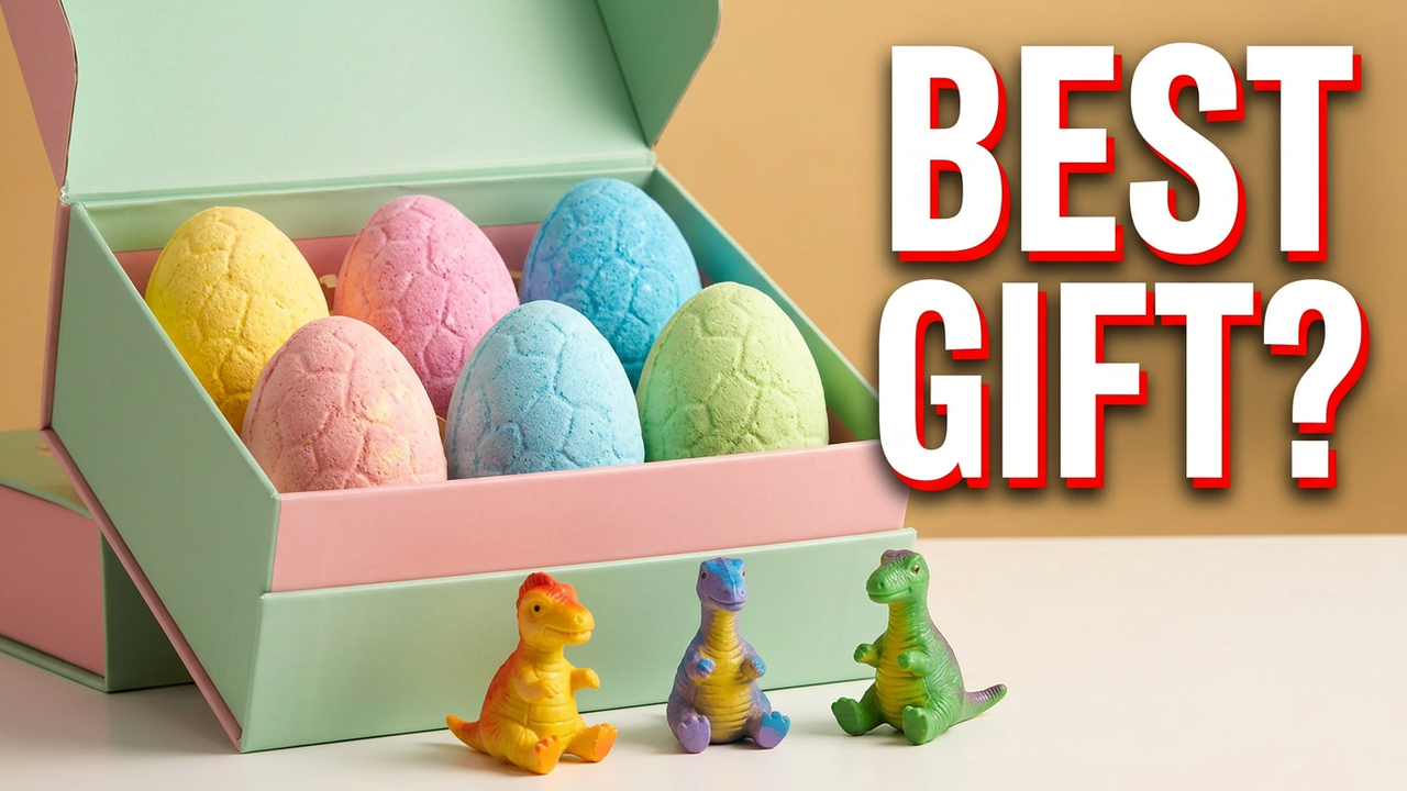 dinosaur egg bath bombs