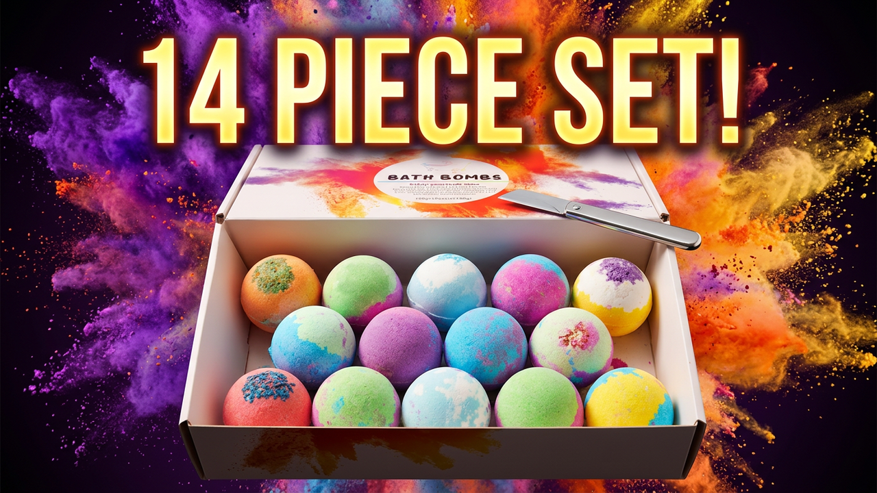 14 piece bath bomb gift set