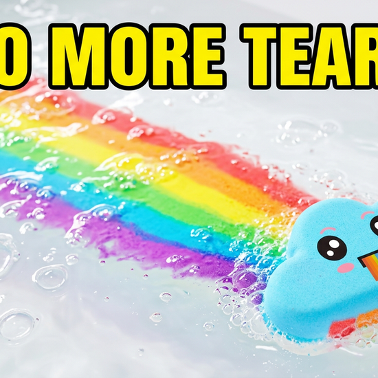 rainbow bath bomb for kids review video