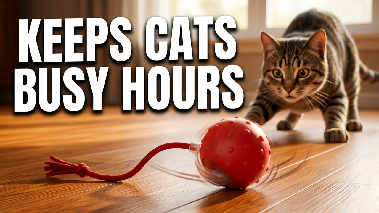 automatic cat ball toy review video
