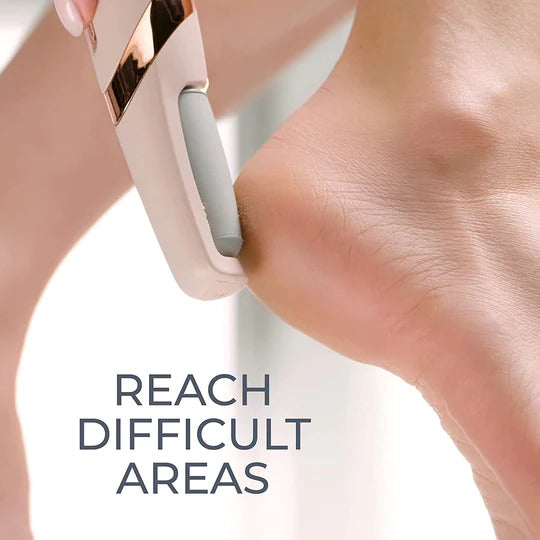 Pedi-Care, the electronic callus remover for cracked heels and dry skin!
